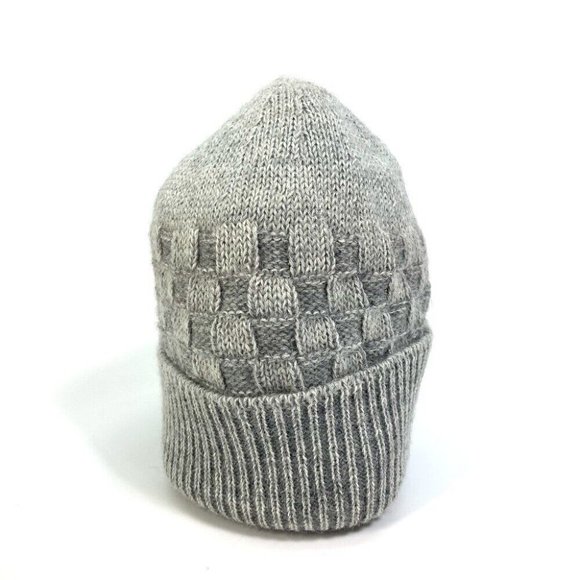 LOUIS VUITTON Damier Beanie fashion accessories/apparel Knit hat wool gray - Picture 13 of 13